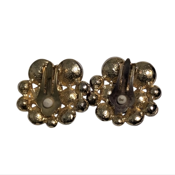 Vintage 80s Sparkly Earrings - Picture 3 of 3